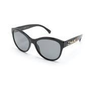 Ch5458 C622T8 Sunglasses Chanel , Black , Dames