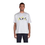 Katoenen T-Shirts A.p.c. , Gray , Heren