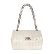 Kleine Monaco Chain schoudertas Balenciaga , White , Dames