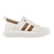 Sneakers - Wit/Bruin - Stijlvol Model Alexander Smith , White , Heren