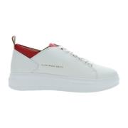 Sneakers - Wit/Rood - Stijlvol Model Alexander Smith , White , Heren