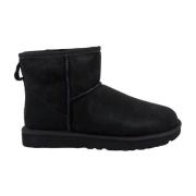 Zwarte Suède Enkellaarzen UGG , Black , Dames