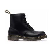 Zwarte Leren Laarzen Dr. Martens , Black , Dames