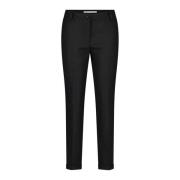 Elegante Flanellen Broek met Zakken Raffaello Rossi , Black , Dames