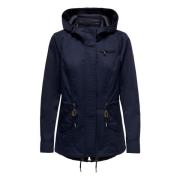 Lorca Parka Jas Only , Blue , Dames