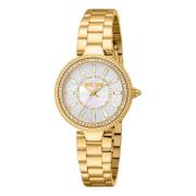 Elegant Stainless Steel Analog Quartz Watch Just Cavalli , Yellow , Da...