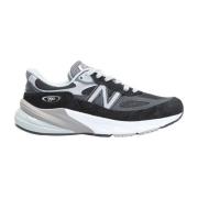 Suede Mesh Panel Sneakers New Balance , Black , Heren