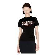 Anime Freak Jersey T-Shirt Vetements , Black , Dames