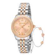 Dames Roestvrijstalen Analoge Horloge Just Cavalli , Gray , Dames