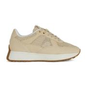 Beige Sneakers voor Vrouwen Geox , Beige , Dames