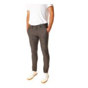 Skinny Trousers Gabba , Brown , Heren