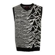 Joy Division Jacquard Sweater Vest Pleasures , Multicolor , Heren