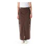Maxi Skirts Daily Paper , Brown , Dames