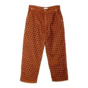 Straight Trousers ERL , Brown , Heren