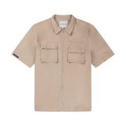 Bruine Heren Ignite Shirt V-Hals Off The Pitch , Beige , Heren