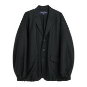 Herringbone Wool Jacket Comme des Garçons , Black , Heren