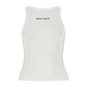 Stretch Nylon Witte Top Palm Angels , White , Dames