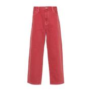 Casual Cargo Broek Carhartt Wip , Pink , Heren