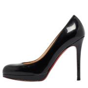 Pre-owned Leather heels Christian Louboutin Pre-owned , Black , Dames