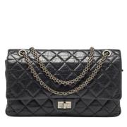 Pre-owned Leather chanel-bags Chanel Vintage , Black , Dames