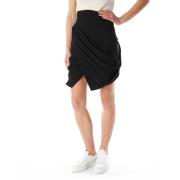 Wikkelskirt Hoge Taille A-Lijn Kenzo , Black , Dames