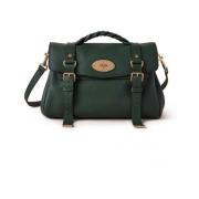 Groene Alexa Satchel Tas Mulberry , Green , Dames