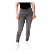 Skinny Fit Jeans Replay , Gray , Dames