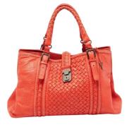 Pre-owned Leather totes Bottega Veneta Vintage , Red , Dames