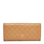 Pre-owned Leather wallets Prada Vintage , Brown , Dames