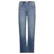 Hoge Rechte Jeans Erin Abrand Jeans , Blue , Dames