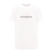 Wit T-shirt met omgekeerde print Givenchy , White , Heren