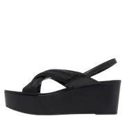 Pre-owned Canvas sandals Prada Vintage , Black , Dames