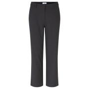 Donkergrijze High Waisted Broek Envii , Gray , Dames