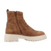 Stijlvolle Lace-up Boots in Iridea Geox , Brown , Heren