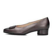 Leren pumps met decoratie Hassia , Brown , Dames