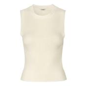 Licht Beige Jemima Gebreide Top mbyM , Beige , Dames