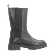 Stijlvolle High Boots met Iridea-detail Geox , Black , Dames