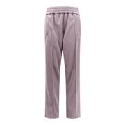 Paarse Elastische Taille Broek Rechte Pijp Palm Angels , Purple , Dame...