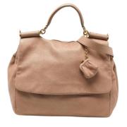 Pre-owned Leather handbags Dolce & Gabbana Pre-owned , Beige , Dames