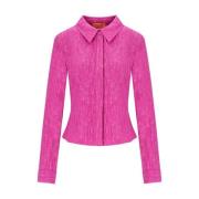 Gekreukelde Lilac Fuchsia Shirt Stine Goya , Pink , Dames