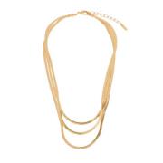 Gouden Slangenketting Ketting Malababa , Yellow , Dames