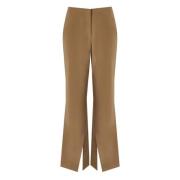 Koffiebruine Flare Broek Stine Goya , Brown , Dames