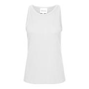 Geribbelde Witte Top My Essential Wardrobe , White , Dames