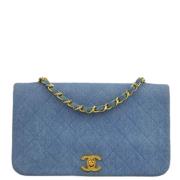 Pre-owned Denim chanel-bags Chanel Vintage , Blue , Dames