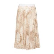 Stijlvolle Rok voor Vrouwen Ermanno Scervino , Beige , Dames