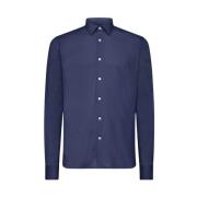 Blauw Oxford Jacquard Overhemd RRD , Blue , Heren