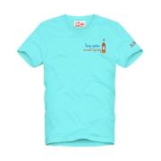 Blauwe T-shirts en Polos Portofino MC2 Saint Barth , Blue , Heren