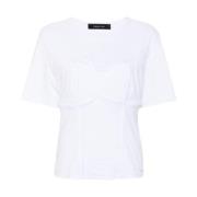 Witte T-shirts en Polos Federica Tosi , White , Dames