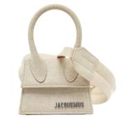Pre-owned Canvas handbags Jacquemus Pre-owned , Beige , Dames