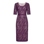 Rode Elegante Jurk Blanca Vita , Purple , Dames